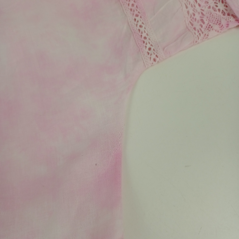 LoveShackFancy Edie Dress Size XS Women Feminine Cotton Tie Dye In Peony Pink - Picture 8 of 16